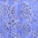 Square Abstract Blue Modern Rug, abs5332blu