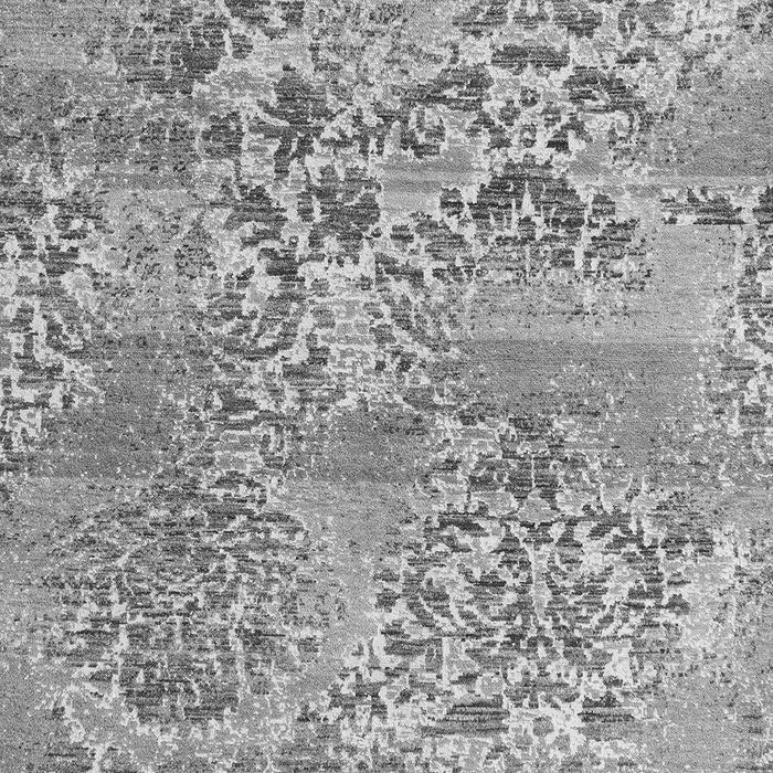 Machine Washable Abstract Gray Modern Rug, wshabs5332gry