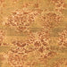 Square Abstract Orange Modern Rug, abs5332org