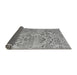 Sideview of Abstract Gray Modern Rug, abs5332gry