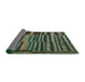 Sideview of Abstract Hazel Green Modern Rug, abs5333