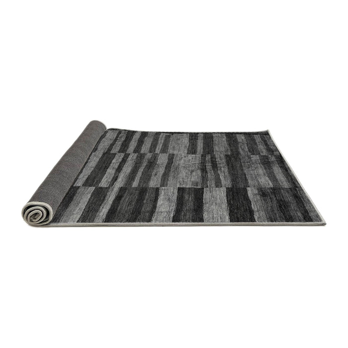 Sideview of Abstract Gray Modern Rug, abs5333gry