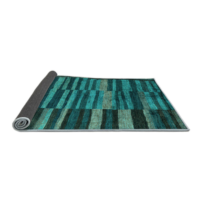 Sideview of Abstract Light Blue Modern Rug, abs5333lblu