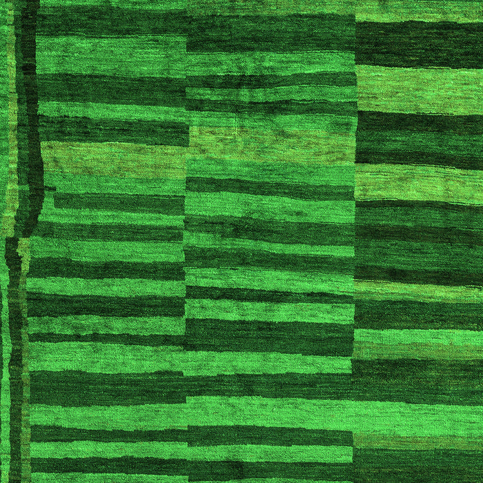 Machine Washable Abstract Green Modern Area Rugs, wshabs5333grn