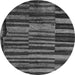 Round Machine Washable Abstract Gray Modern Rug, wshabs5333gry