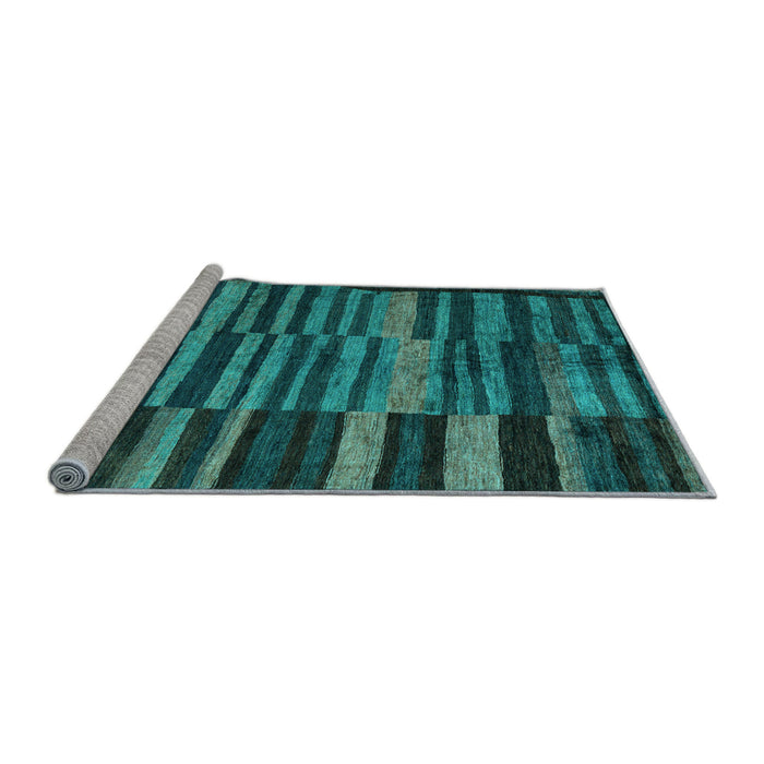 Sideview of Machine Washable Abstract Light Blue Modern Rug, wshabs5333lblu
