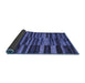 Sideview of Abstract Blue Modern Rug, abs5333blu