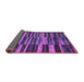 Sideview of Abstract Purple Modern Rug, abs5333pur