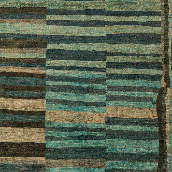 Abstract Hazel Green Modern Rug, abs5333