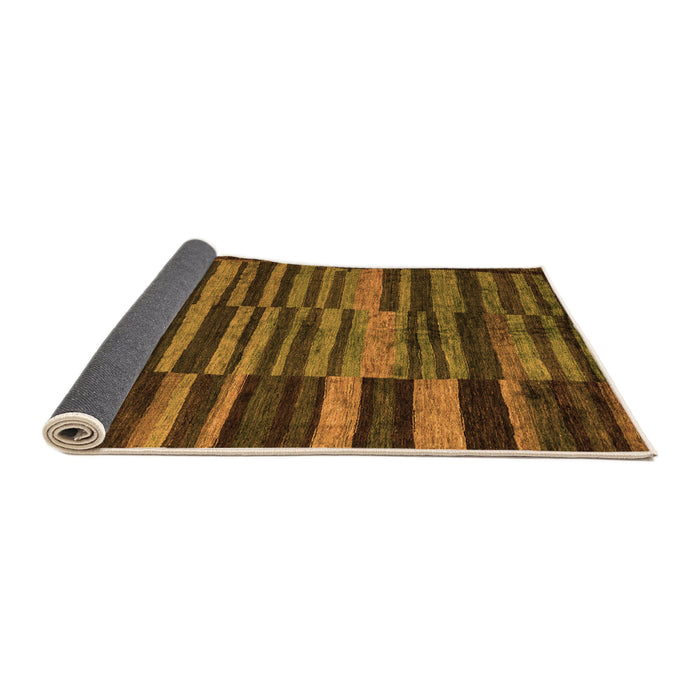 Sideview of Abstract Orange Modern Rug, abs5333org