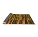 Sideview of Abstract Orange Modern Rug, abs5333org