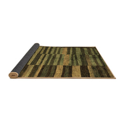 Sideview of Abstract Brown Modern Rug, abs5333brn