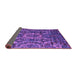 Sideview of Abstract Purple Modern Rug, abs5334pur