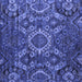 Square Abstract Blue Modern Rug, abs5334blu