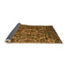 Sideview of Abstract Orange Modern Rug, abs5334org