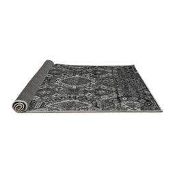 Sideview of Abstract Gray Modern Rug, abs5334gry