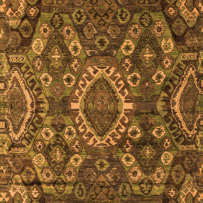 Machine Washable Abstract Orange Modern Area Rugs, wshabs5334org