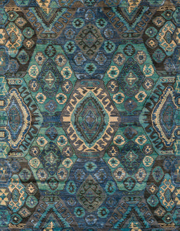 Abstract Dark Gray Black Modern Rug, abs5334
