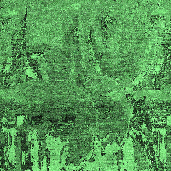 Machine Washable Abstract Emerald Green Modern Area Rugs, wshabs5335emgrn