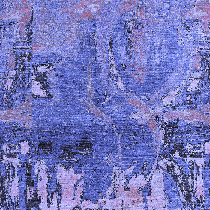 Abstract Blue Modern Rug, abs5335blu