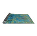 Sideview of Abstract Light Blue Modern Rug, abs5335lblu