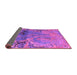 Sideview of Abstract Purple Modern Rug, abs5335pur