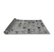 Sideview of Abstract Gray Modern Rug, abs5336gry