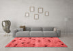 Modern Red Washable Rugs