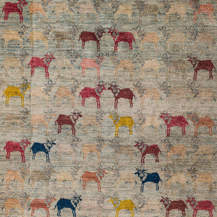 Machine Washable Abstract Light French Beige Brown Rug, wshabs5336