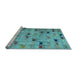 Sideview of Machine Washable Abstract Light Blue Modern Rug, wshabs5336lblu