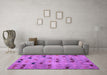 Machine Washable Abstract Purple Modern Area Rugs in a Living Room, wshabs5336pur