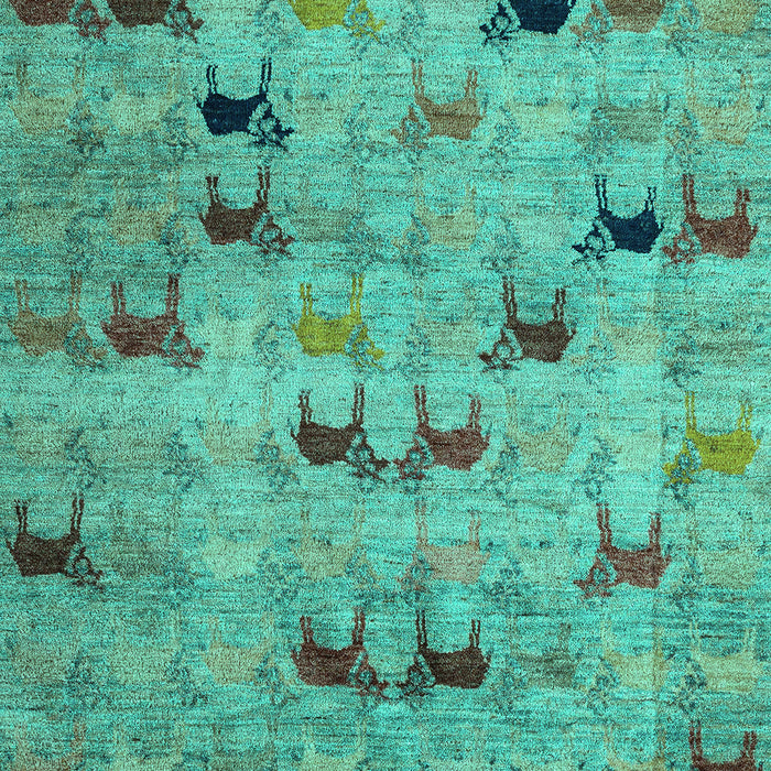Abstract Turquoise Modern Rug, abs5336turq