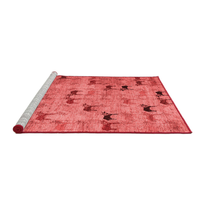 Modern Red Washable Rugs
