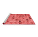 Modern Red Washable Rugs