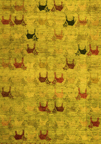 Abstract Yellow Modern Rug, abs5336yw