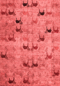 Abstract Red Modern Rug, abs5336red