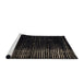 Sideview of Machine Washable Abstract Coffee Brown Rug, wshabs5337