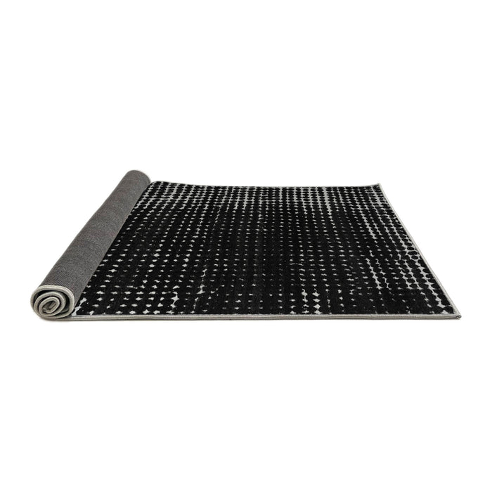 Sideview of Abstract Gray Modern Rug, abs5337gry