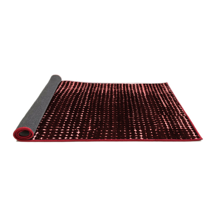 Abstract Red Modern Area Rugs