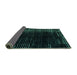 Sideview of Abstract Turquoise Modern Rug, abs5337turq