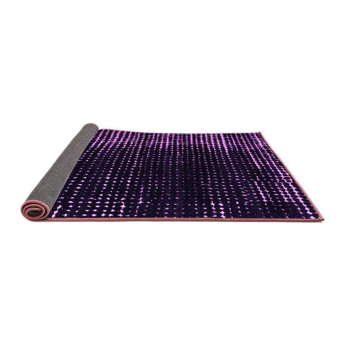 Sideview of Abstract Purple Modern Rug, abs5337pur