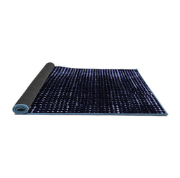 Sideview of Abstract Blue Modern Rug, abs5337blu