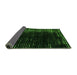 Sideview of Abstract Green Modern Rug, abs5337grn