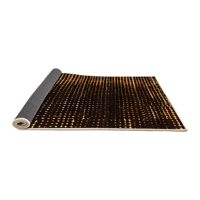 Sideview of Abstract Orange Modern Rug, abs5337org