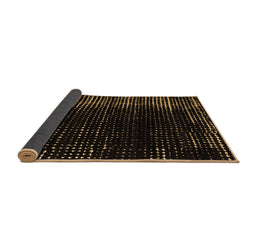 Sideview of Abstract Brown Modern Rug, abs5337brn