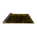 Sideview of Abstract Yellow Modern Rug, abs5337yw