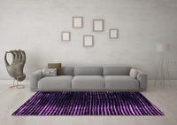 Machine Washable Abstract Purple Modern Rug, wshabs5337pur