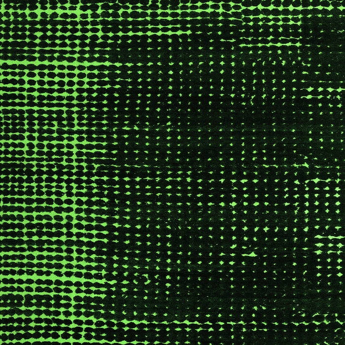 Square Abstract Green Modern Rug, abs5337grn