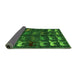 Sideview of Abstract Green Modern Rug, abs5338grn