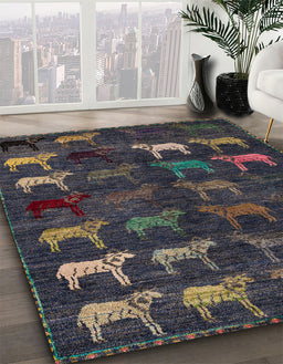 Machine Washable Abstract Sandstone Brown Rug in a Family Room, wshabs5338